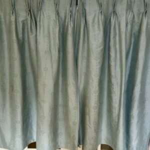 Antique Gold Bespoke Silk Curtain Set