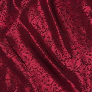 Burgundy Baroque Silk Organza