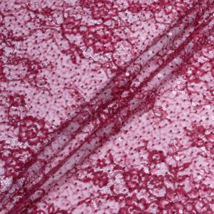 Burgundy Botanical Chantilly Lace