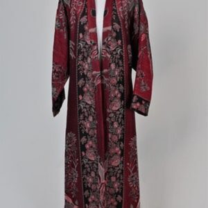 Burgundy Cashmere Dressing Gown