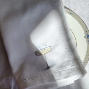 Champagne Embroidered Napkin Set of 6