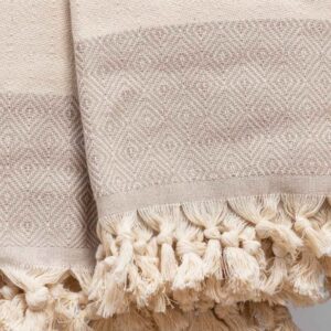 Champagne Hand-Loomed Cotton Throw