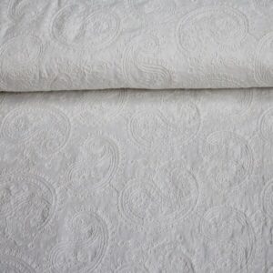 Champagne Paisley Cotton Lace