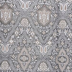 Charcoal Ikat Silk Brocade