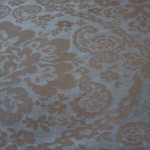 Charcoal Jacquard Irish Linen