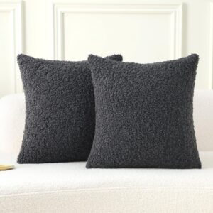 Charcoal Tasselled Throw Cushion