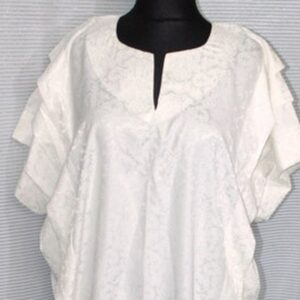 Cream Brocade Kaftan