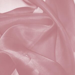Dusty Rose Baroque Silk Organza