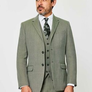 Emerald Heritage Tweed Three-Piece Suit
