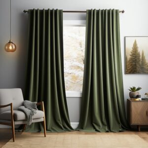 Forest Green Velvet Curtain Pair — Atelier