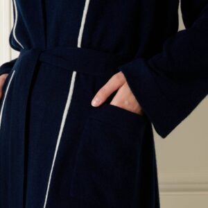 Ivory Cashmere Dressing Gown