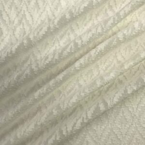 Ivory Ikat Silk Chiffon