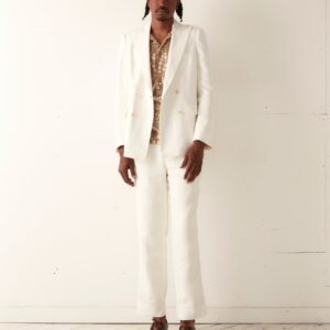 Ivory Linen Two-Piece Suit