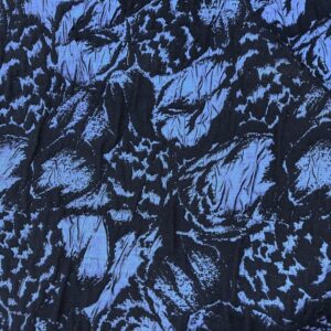 Midnight Navy Botanical Jacquard Brocade