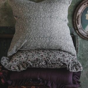 Plum Botanical Heavyweight Linen Canvas