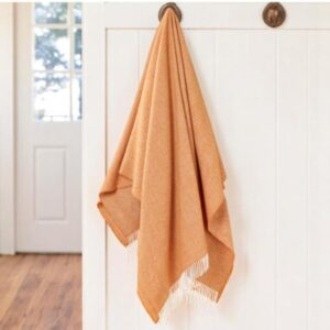 Saffron Mohair Throw
