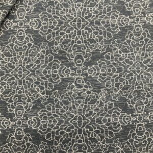 Slate Grey Ikat Damask Upholstery