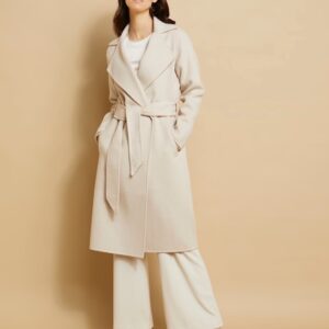 Stone Wool Wrap Coat
