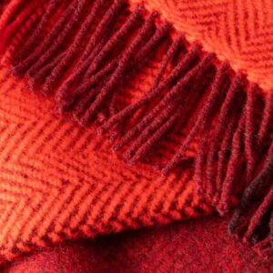 Wine Cashmere Throw
