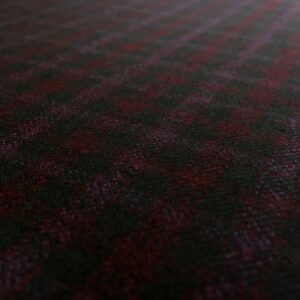 Wine Geometric Italian Wool Suiting
