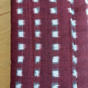 Wine Ikat Cotton Velveteen
