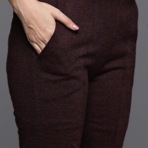 Wine Wool Trousers